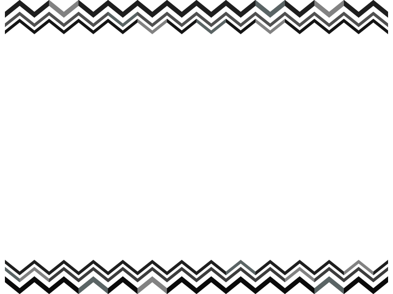 幾何学模様 ギザギザの白黒上下フレーム飾り枠イラスト 無料イラスト かわいいフリー素材集 フレームぽけっと