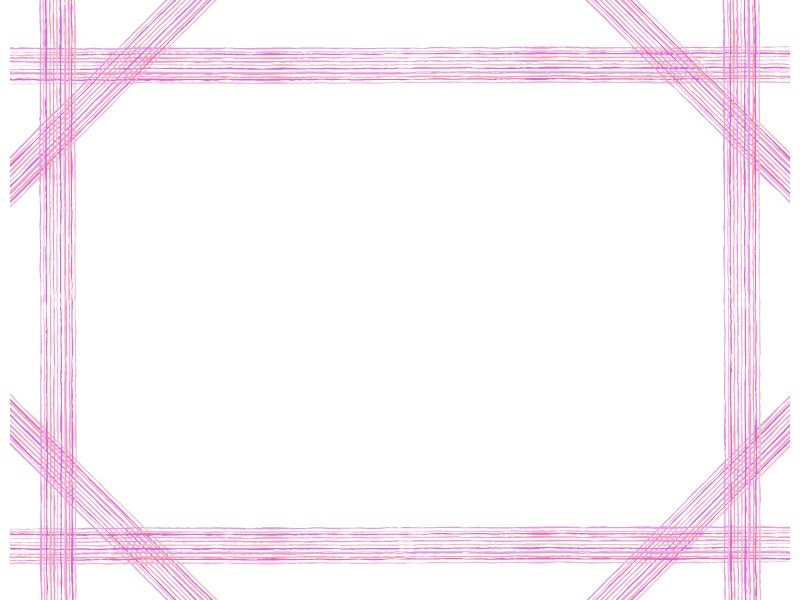 複数鉛筆線 ピンク のフレーム飾り枠イラスト 無料イラスト かわいいフリー素材集 フレームぽけっと